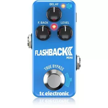 Педаль цифровой задержки tc electronic TonePrint Совместимый студийный алгоритм Педальный переключатель MASH Crystal Delay Буфер True Bypass FLASHBACK 2 MINI DELAY