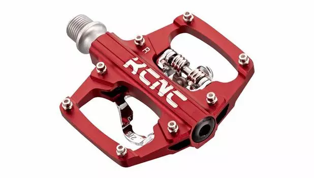 Педаль для крепления велосипеда KCNC, красная, один размер, без клипс, платформа [легкий алюминий] красный