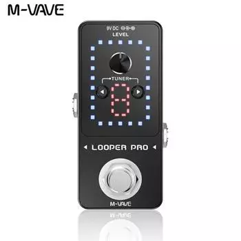 Педаль гитарных эффектов M-VAVE Looper Pro 9 Loops 40-минутная станция записи Loop