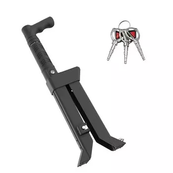 Педаль Mieztay можно использовать с рулевым колесом автомобиля, реле для педали тормоза, легко использовать в экстренных случаях, совместимо с различными моделями автомобилей. чёрный