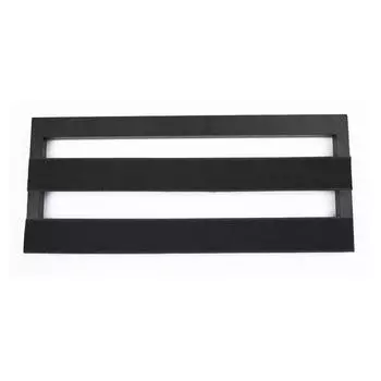 Педальная доска для гитарных эффектов среднего размера, педалборд из алюминиевого сплава, 19,7*7,5 дюймов с сумкой для переноски Medium Size чёрный