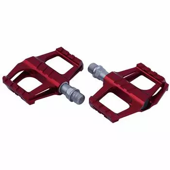 Педаль Noguchi NPR-1 из алюминия для шоссейной ткани, анодированная отделка, красная