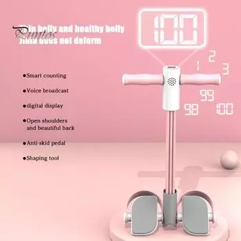 Педальный эспандер с цифровым счетчиком, многофункциональный натяжной трос, 4/6-трубчатый, эластичный, для йоги, педаль-пулемет, тренажер для растяжки тела, домашний спортзал, тренировки 6 синий