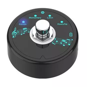 Педальный контроллер USB-подключение MIDI Музыкальное программное обеспечение Мультиэффектный синтезатор Сверхнизкая задержка чёрный