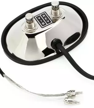 Педальный переключатель Fender, 2-кнопочный, в винтажном стиле (ГНЕЗДА RCA)