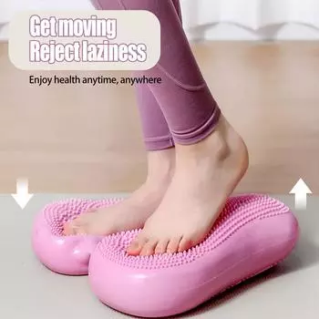 Педальный тренажер для похудения для женщин, бытовая спортивная ходьба, надувное фитнес-оборудование One Size розовый
