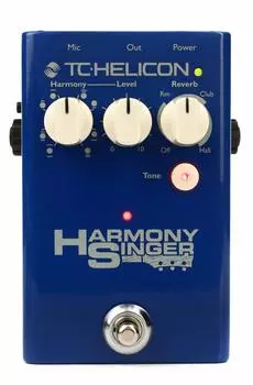 Педаль реверберации TC HELICON Vocal Harmony HARMONY SINGER 2[] 9.0cmx6.0cmx14cm синий