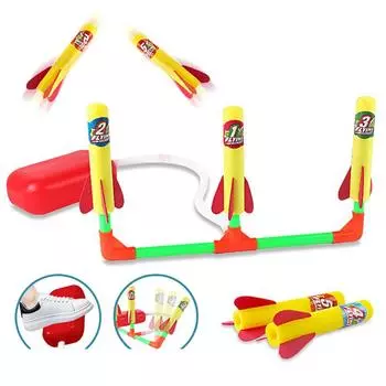 Педаль Stomp Аэродинамическая ракетная установка Игрушки Спорт на открытом воздухе Соревновательные игры Инструменты Веселая головоломка Flying rocket