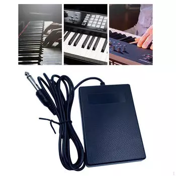 Педаль сустейна для электропианино, демпферная педаль для электронной клавиатуры 6.35mm