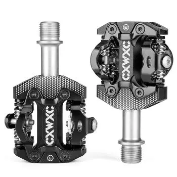 Педаль велосипеда CXWXC с тройным герметичным подшипником, крепление педали, дюймовый шип, в комплекте алюминий, черный 9/16 (СХ-151)
