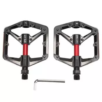 Педаль велосипеда с двумя подшипниками, светоотражающая, противоскользящая, широкая ручка, легкая, алюминиевая, велосипедная педаль