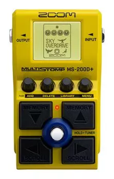 Педаль Zoom ZOOM желтая с 200 типами дисторшна MS-200D+ Multi-stomp