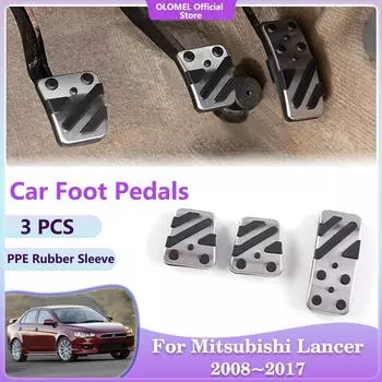 Педали для Mitsubishi Lancer EX 2008~2017 Galant Fortis Car Fuel Rest Brake Accelerator No Drilling Alloy Covers Acessories