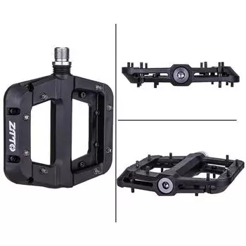 Педали для велосипеда MTB Нескользящие педали для горного велосипеда Платформа для велосипеда Плоские педали 9/16 дюймов фиолетовый