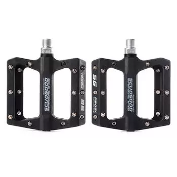Педали для велосипеда UPANBIKE из нейлонового волокна Педали с подшипниками Bailin Ультралегкие педали с 3 подшипниками Педали для шоссейного велосипеда с большой площадью шипов Педали для горного велосипеда чёрный