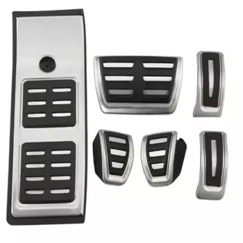 Педали из нержавеющей стали для автомобиля Q5 80A 2018 2019 2020 2021 2022 Топливный тормозной упор для ног Педаль Накладки Автомобильные аксессуары AT Without Rest