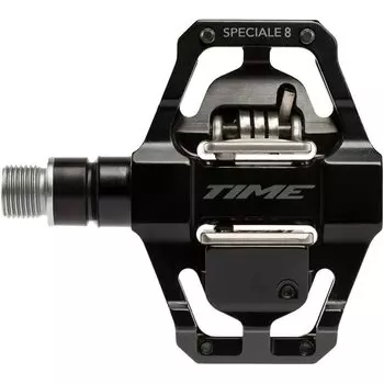 Педали Time Binding MTB, набор педалей для левого и правого велосипеда, шипы в комплекте, Speciale 8 ENDURO BLACK MTB ATAC Speciale 8 Pedals Black T112000015 Platform чёрный