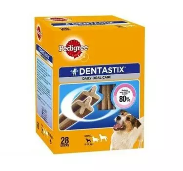 Pedigree Dentastix Средство для ухода за полостью рта для собак мелких пород, 440 г, ежемесячная упаковка (28 палочек)