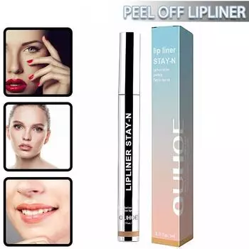 Peel Off Lip Tattoo Стойкий карандаш для губ, питательный с гиалуроновой кислотой А 1pc