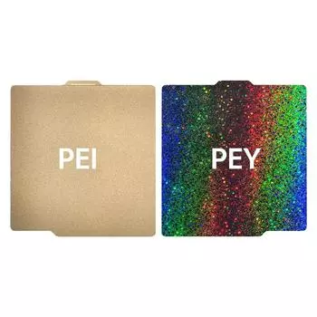 PEI+PEY Сборная пластина, лист 257x257 мм, пружинная стальная пластина, двусторонняя текстурированная, со звездным небом 0 разноцветный