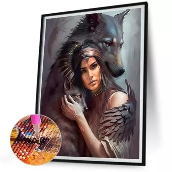 # Peinture Diamant 5D faire soi-mme, perceuse ronde complte, Kit de femme, d