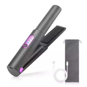 Peipai беспроводной утюжок для волос перезаряжаемый прямой утюжок для волос беспроводной мини прямой локон 2-сторонняя регулировка температуры MAX беспроводной уход за волосами автоматическое выключение