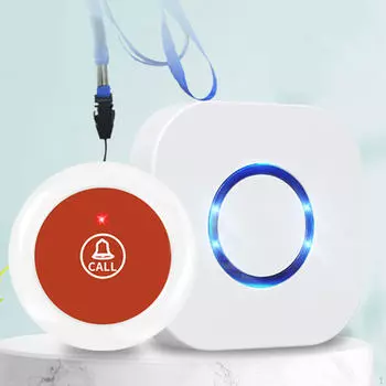 Пейджер для ухода на расстоянии 305 м, портативная тревожная кнопка для детей, пациентов пожилого возраста