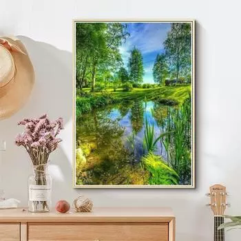 Пейзаж 5D DIY алмазная живопись полная алмазная вышивка подарок горный хрусталь картина мозаика домашний декор набор для вышивки крестом живопись Full Round 20x30CM