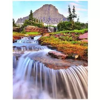 Пейзаж Алмазная картина Полная круглая Алмазная вышивка Алмазная мозаика вышивка крестом 20X30CM