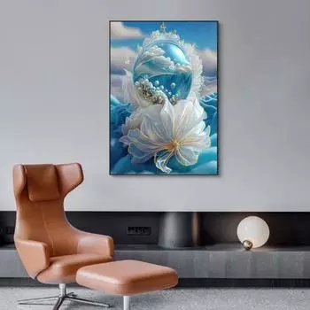 Пейзаж Алмазная мозаика с изображением океанских ракушек, принт, повышение креативности, снятие стресса, мозаика, алмазная вышивка, украшение для дома, сделай сам, подарок A