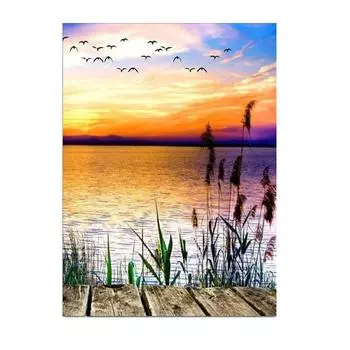 Пейзаж Алмазная мозаика Вышивка крестом Картина 5D Алмазная картина Все горный хрусталь Картина Украшение дома 30X40cm