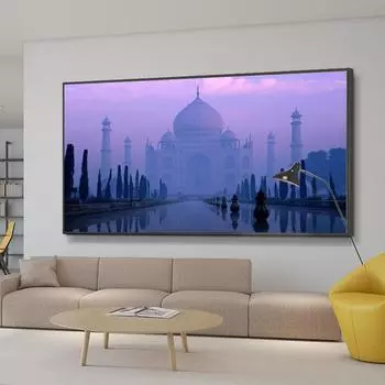 Пейзаж маслом всемирно известная архитектурная художественная картина картина на холсте гостиная коридор украшение дома фреска без рамки 20*40cm No Frame
