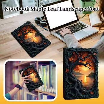 Пейзаж с кленовыми листьями, который дает жизнь ноутбукам, многоразовая куртка One Size