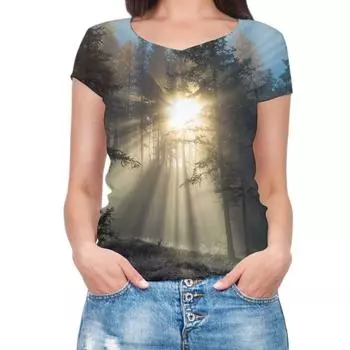 Пейзаж с принтом забавные девушки Y2k модная женская базовая футболка элегантная винтажная элегантная повседневная женская удобная футболка с длинными рукавами 4XL