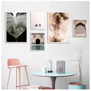 Пейзаж Тропические Растения Стена Искусства Картина Маслом Плакат Гостиная Домашний Декор 21cm30cm NoFrame