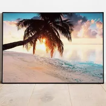 Пейзажные постеры и принты, скандинавская модная картина на холсте, настенная художественная роспись для украшения гостиной, домашний декор, фотографии, подарок 21x30cm No Frame белый