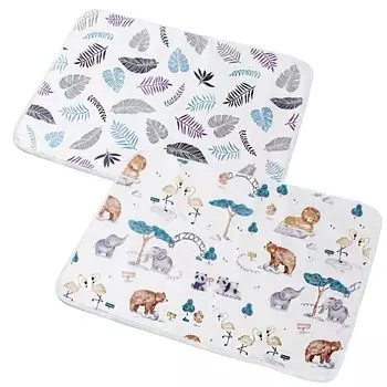 Пеленальный столик 50 x 70 Optimal Baby Baby брезентовый подгузник для родов, кормления грудью, походов в туалет, набор из 2 простыней [Nemo], см, размер, коврик, принадлежности, простыня,