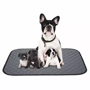 Пеленка для кошек и туалета для быстрого использования, большой размер, идеально подходит для нескольких домашних животных, комплект простыней, можно стирать, собаки, домашние животные, сушка, можно стирать, размер, (Серый XL, серый