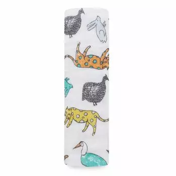 Пеленка марлевая детская японская продукция Aden Anais пеленка 1 шт. Jungle Wild Muslin 120 x 120 см Aiden and Anais пеленка детская новорожденная 8972 [Подлинная +