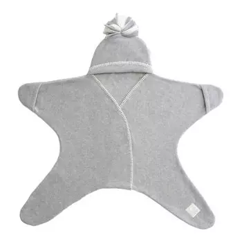 Пеленка Tuppence Crumble Star Afghan Stirrup Grey 5060388820015 для детей от 4 до 10 месяцев и в форме звезды серый