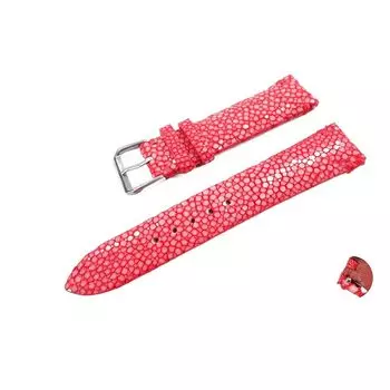 [Pelgio] stingray ray leather watch strap polish Garusha leather replacement watch band quick release men s for men handmade handmade with buckle 18