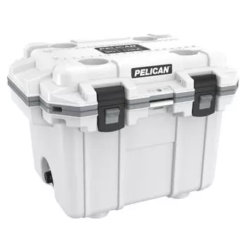 Pelican 30QT Elite Cooler White x Gray 30Q-1-WHTGRY