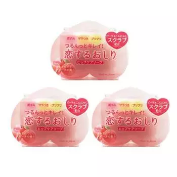 (Pelican Soap) Koisuru Butt Hip Care Soap 80g (Set of 3)