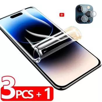 Pelicula Hidrogel для iPhone 14 15 Pro Max Защитная пленка для экрана iPhone14 Pro Гидрогелевая пленка IPhone 15 Pro Max&Hydrogel Film чистый