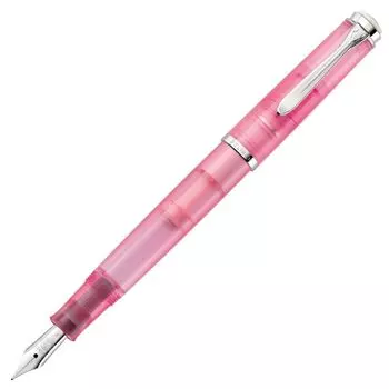 Pelikan Pelikan перьевая ручка M Medium Point Classic Demonstrator Rose Quartz M205 Limited Подлинный импортный продукт розовый кварц