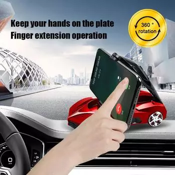 Pemegang Telefon Bimbit Kereta держатель мобильного телефона вращающийся зажим GPS автомобильный устойчивый держатель телефона 360 градусов поддержка форма S Q2s2