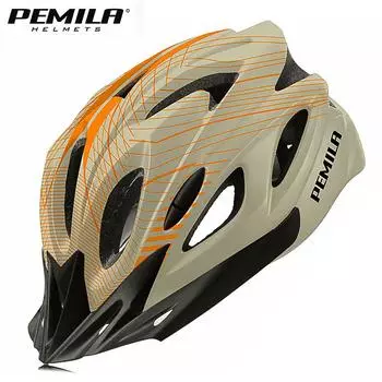 PEMILA 2024 New Ultralight Cycling Helmet Cycling Safety Cap MTB Bicycle Helmet For Women Men Racing Equipment Bike Helmet Visor L 58-61CM