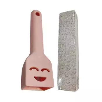 Пемза для чистки унитаза с ручкой эффективно удаляет кольца от жесткой воды, отложения кальция. Пемза-скребок 1pc