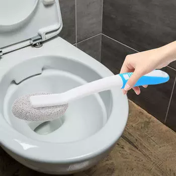 Пемза для чистки унитазов, очиститель, с щеткой с удлиненной ручкой
