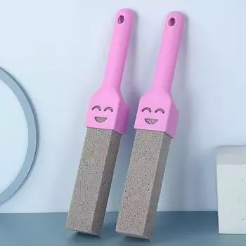 Пемза Щетка для унитаза Ванная комната Туалет Щетка для чистки туалета Плитка Раковина Ванна известковый налет Пятна Удаление Средство для мытья и очистки жёлтый